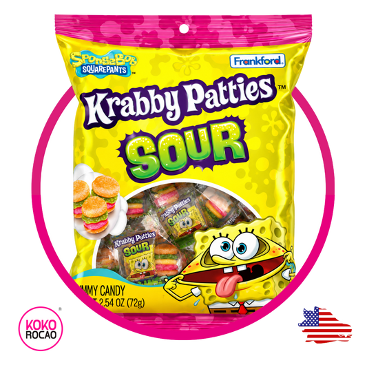 KRABBY PATTIES SOUR GUMMY BOLSA 72GR