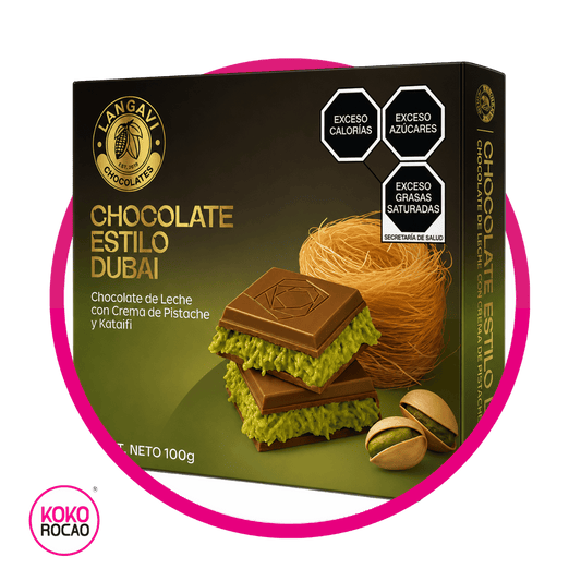 Caja de Langavi Dubai con Leche 100 g $1
