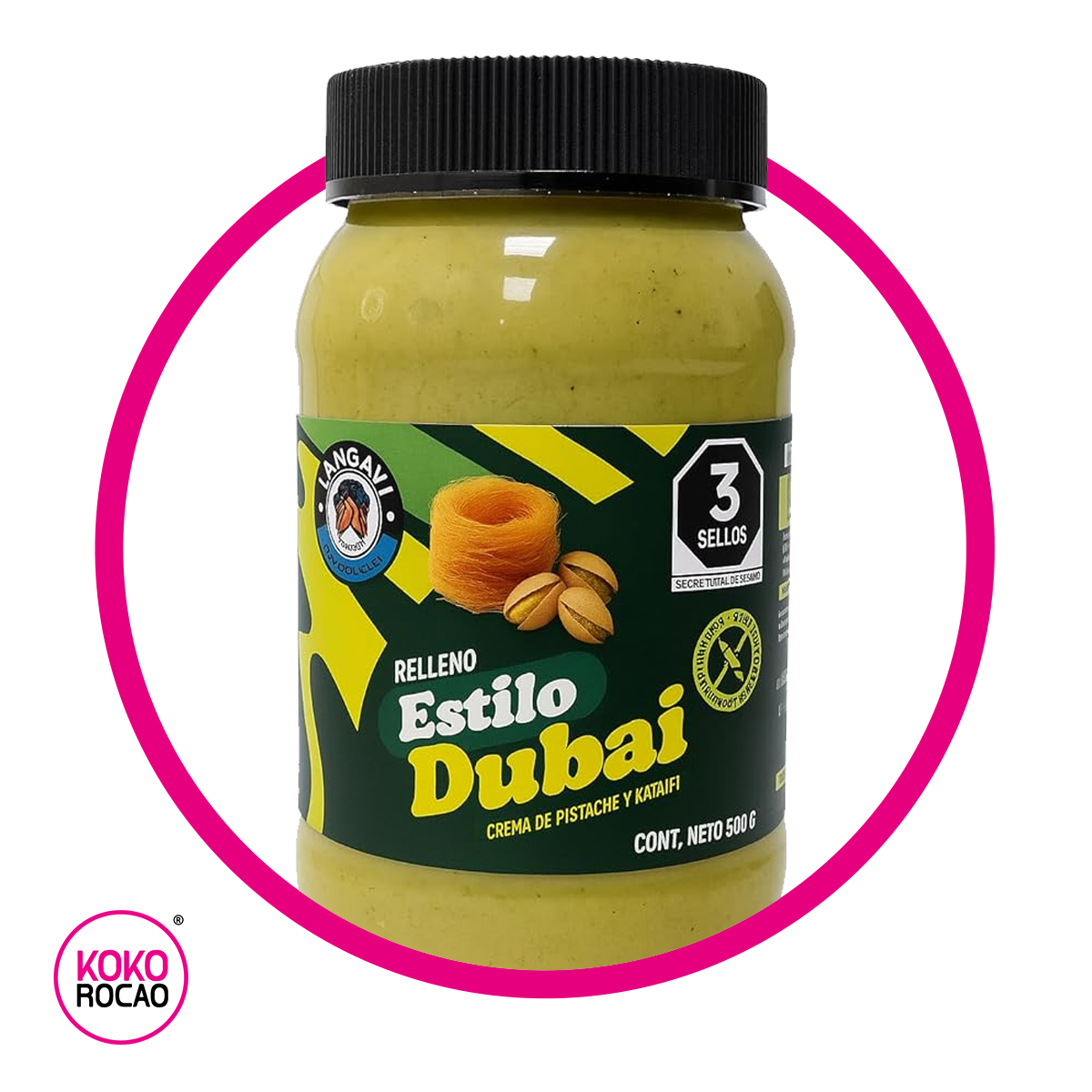 Bote de Langavi Relleno Dubai 500 g
