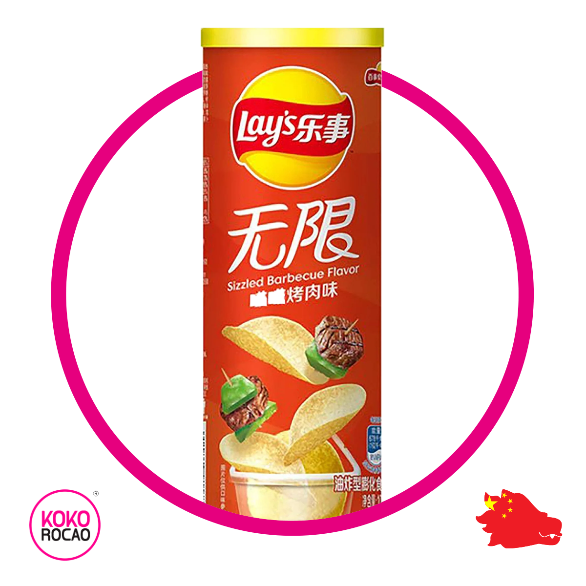 Lata de Lay´s Chinas Sizzed Bbq 90 g