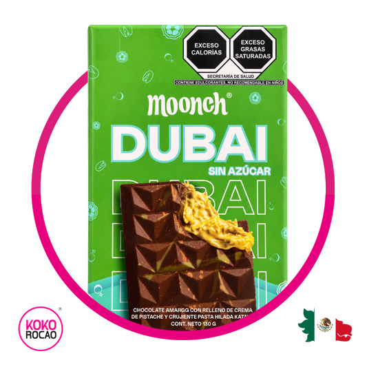 MOONCH DUBAI SIN AZUCAR CHOCOLATE PIEZA 130GR