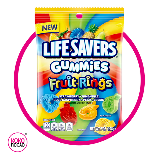 Bolsa de Life Savers Fruit Rings 198 g