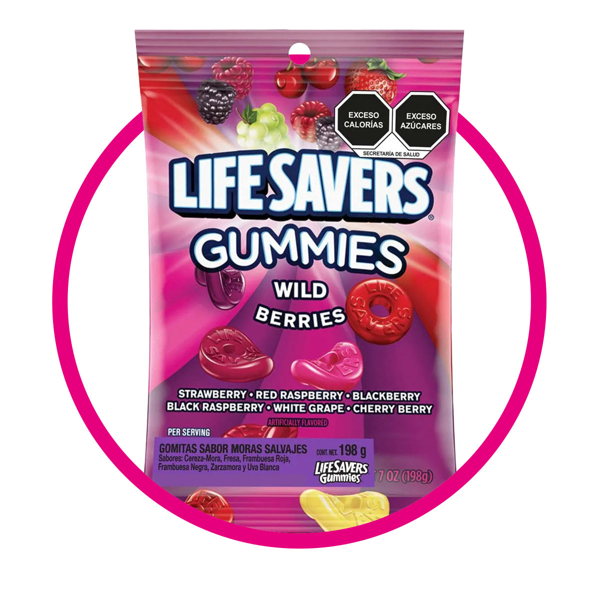 Bolsa de Life Savers Berries 198 g