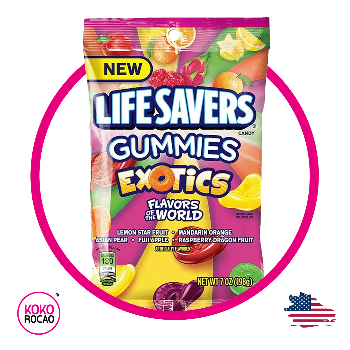 Bolsa de Life Savers Exotics 198 g
