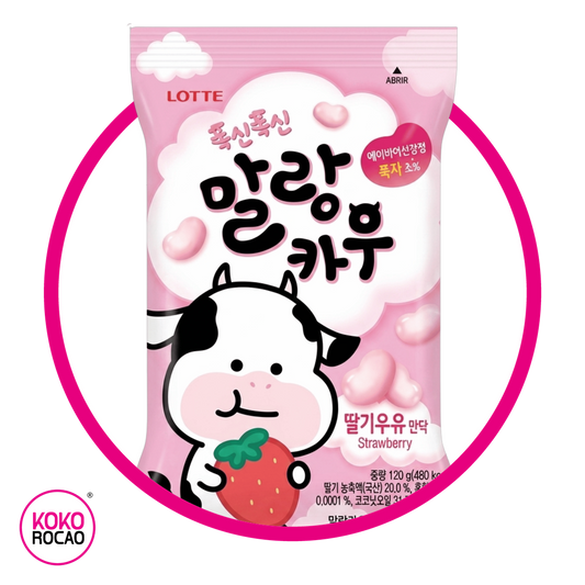 Bolsa de Lotte Malang Cow Strawberry 79 g