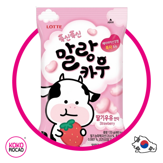 Bolsa de Lotte Malang Cow Strawberry 79 g