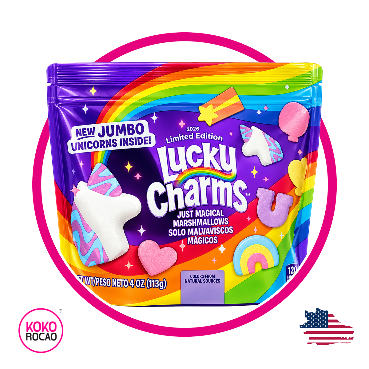 Bolsa de Lucky Charms Marsmellows 113 g