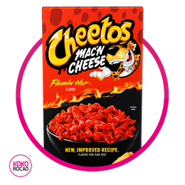 MACN CHEESE CHEETOS FLAMIN HOT PASTE CAJA 160G