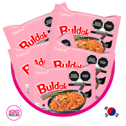 PAQUETE DE 5 RAMEN BULDAK CARBONARA