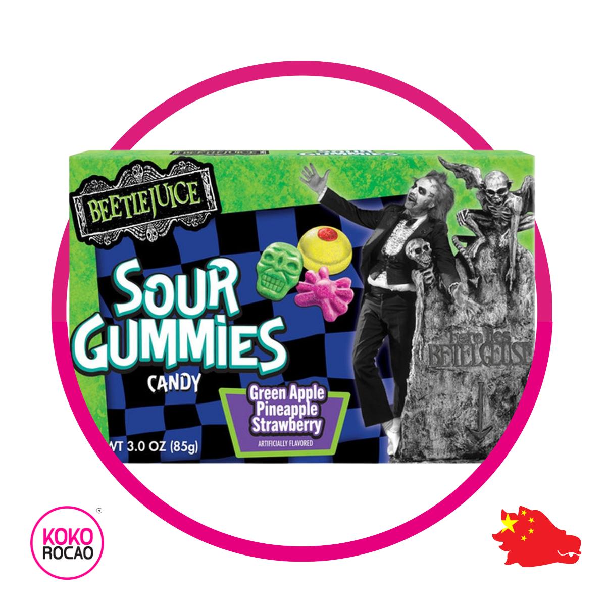 BEETLEJUICE SOUR GUMMIES CANDY 85G