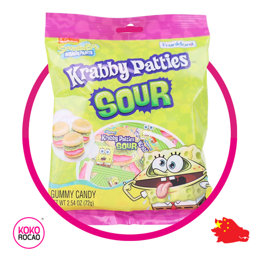 KRABBY PATTIES SOUR GUMMY BOLSA 72GR