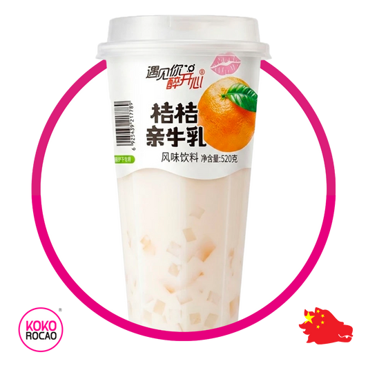YUJIANNI ORANGE MILK VASO 520ML