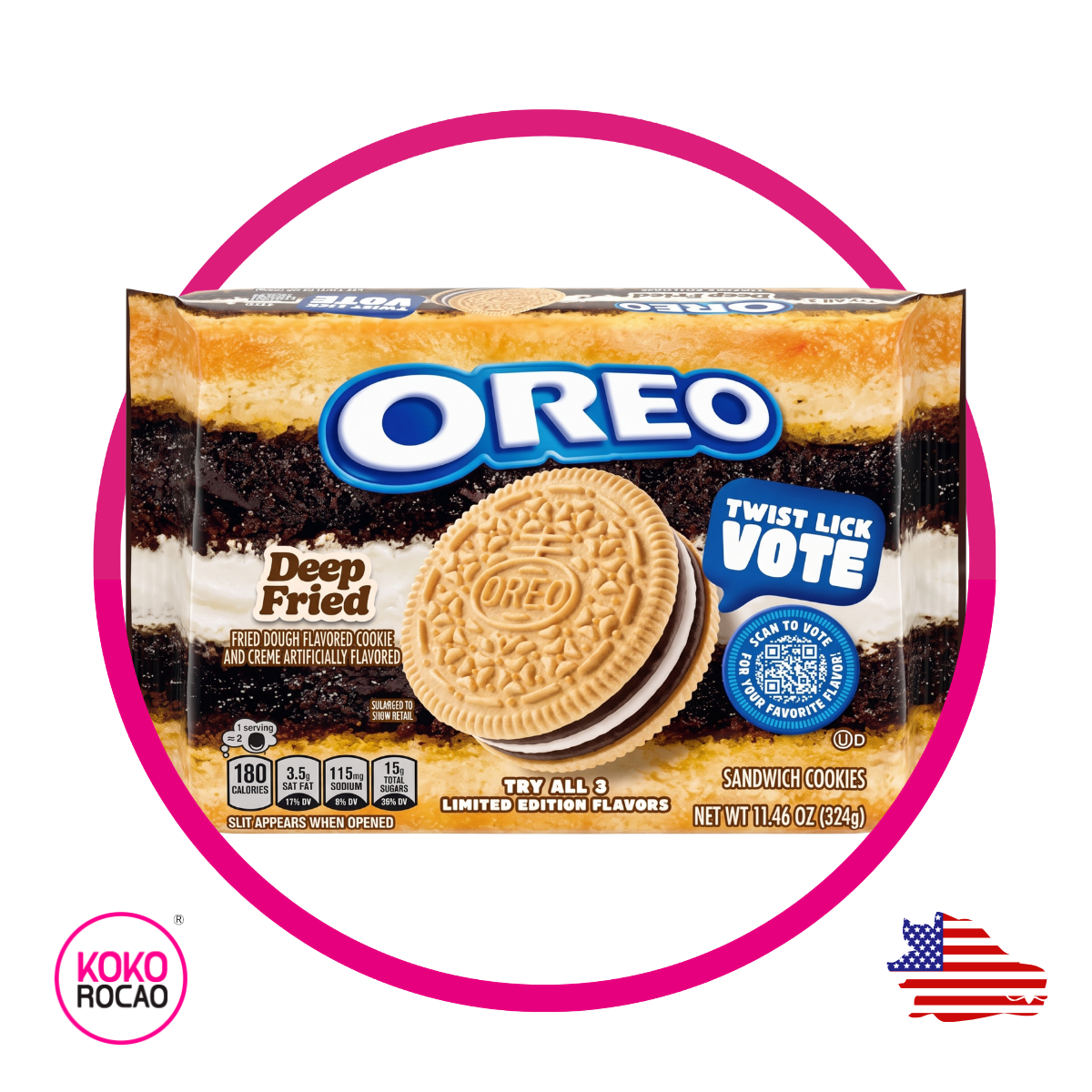 OREO DEEP FRIED COOKIE BOLSA 324GR