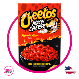 MACN CHEESE CHEETOS FLAMIN HOT PASTE CAJA 160G