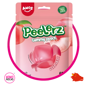 AMOS PEELERZ PEACH GUMMY BOLSA 65G