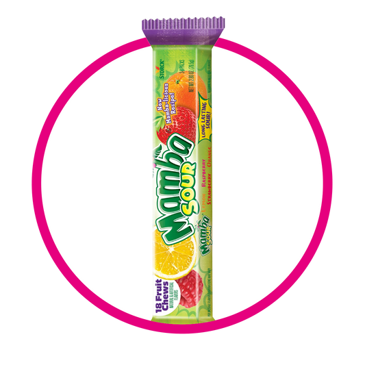 Mamba Sour 4 Sabores Tira 79.5 g