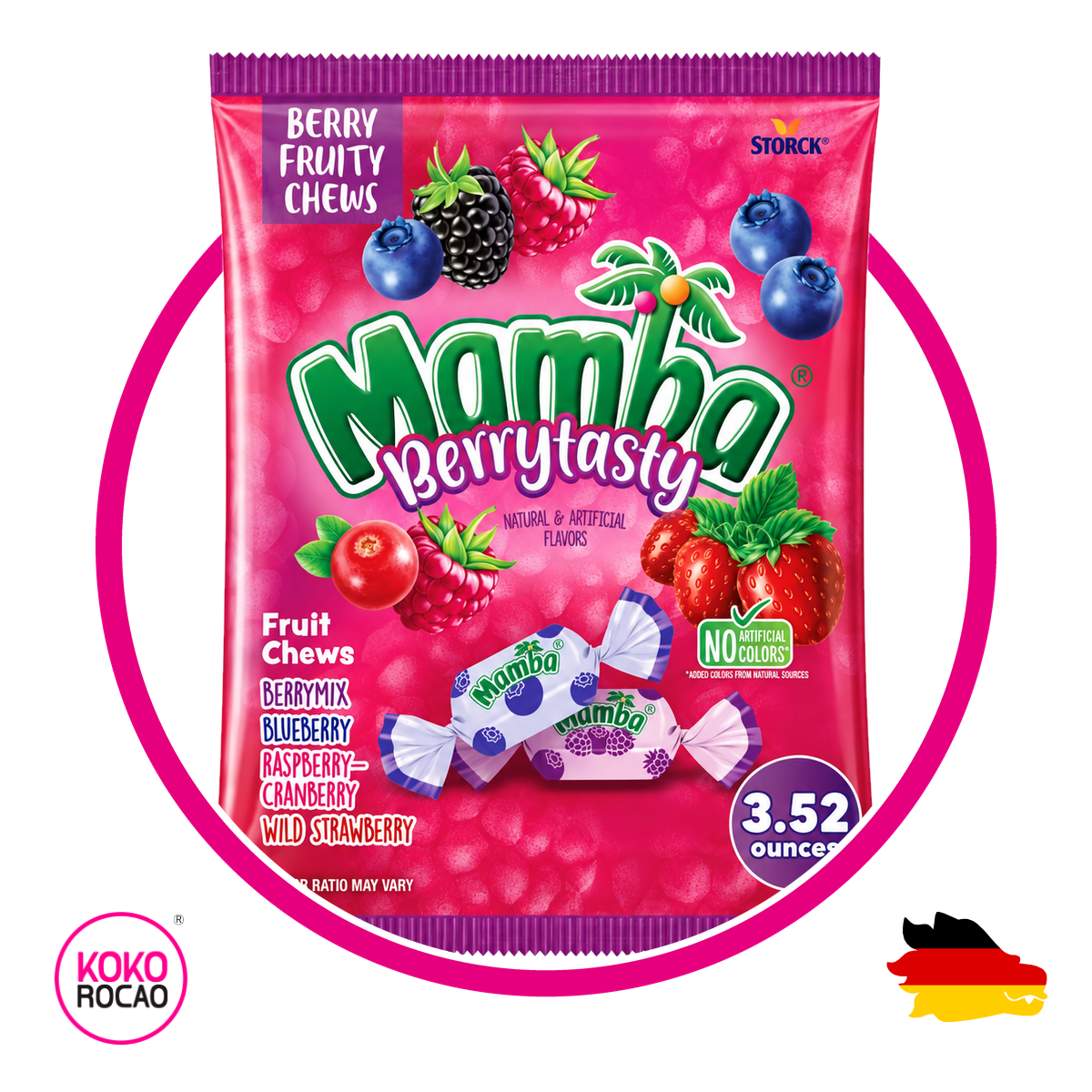 MAMBA BERRYTASTY SOFT CANDY BOLSA 100G