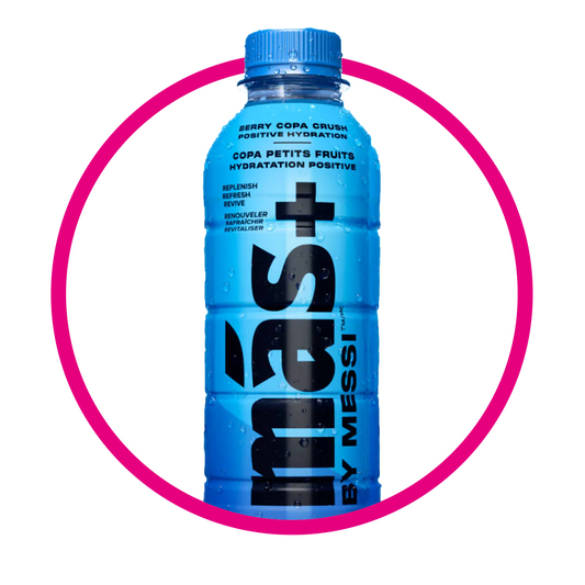 Botella de Mas+ By Messi Berry Copa Crush Vitaminzed 500 ml