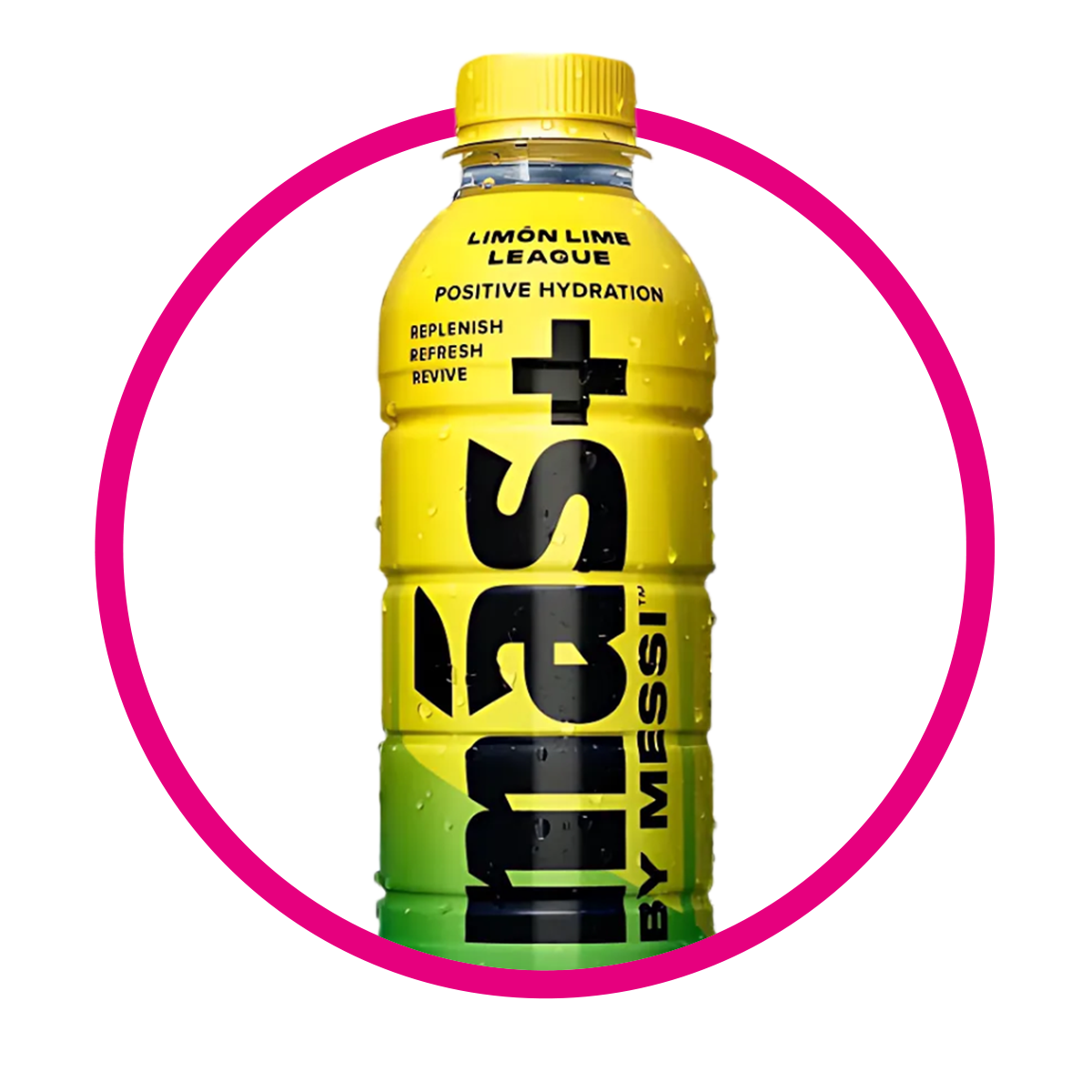 Botella de Mas+ By Messi Limon Lime Leage Vitaminzed 500 ml