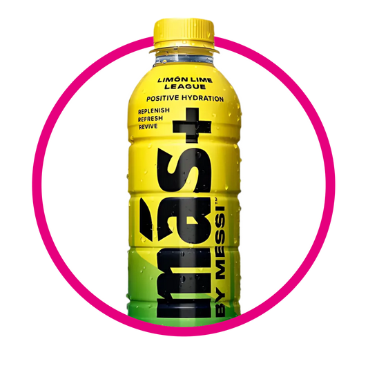 Botella de Mas+ By Messi Limon Lime Leage Vitaminzed 500 ml