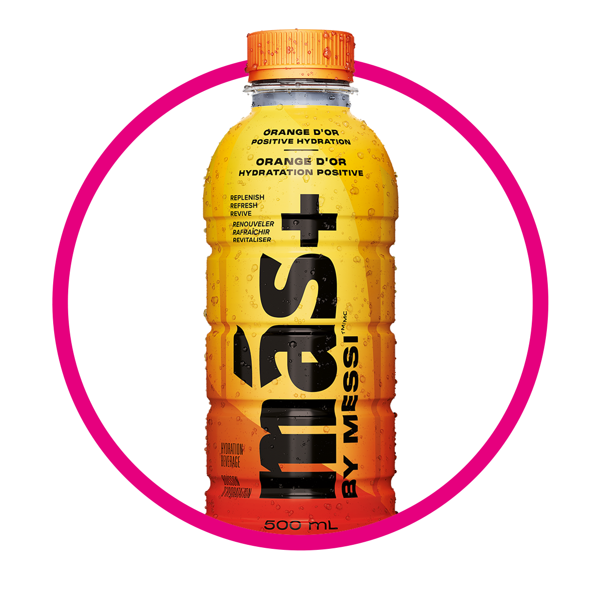 Botella de Mas+ By Messi Orange D´or Vitaminzed 500 ml