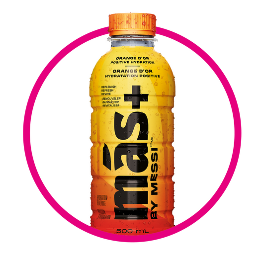 Botella de Mas+ By Messi Orange D´or Vitaminzed 500 ml