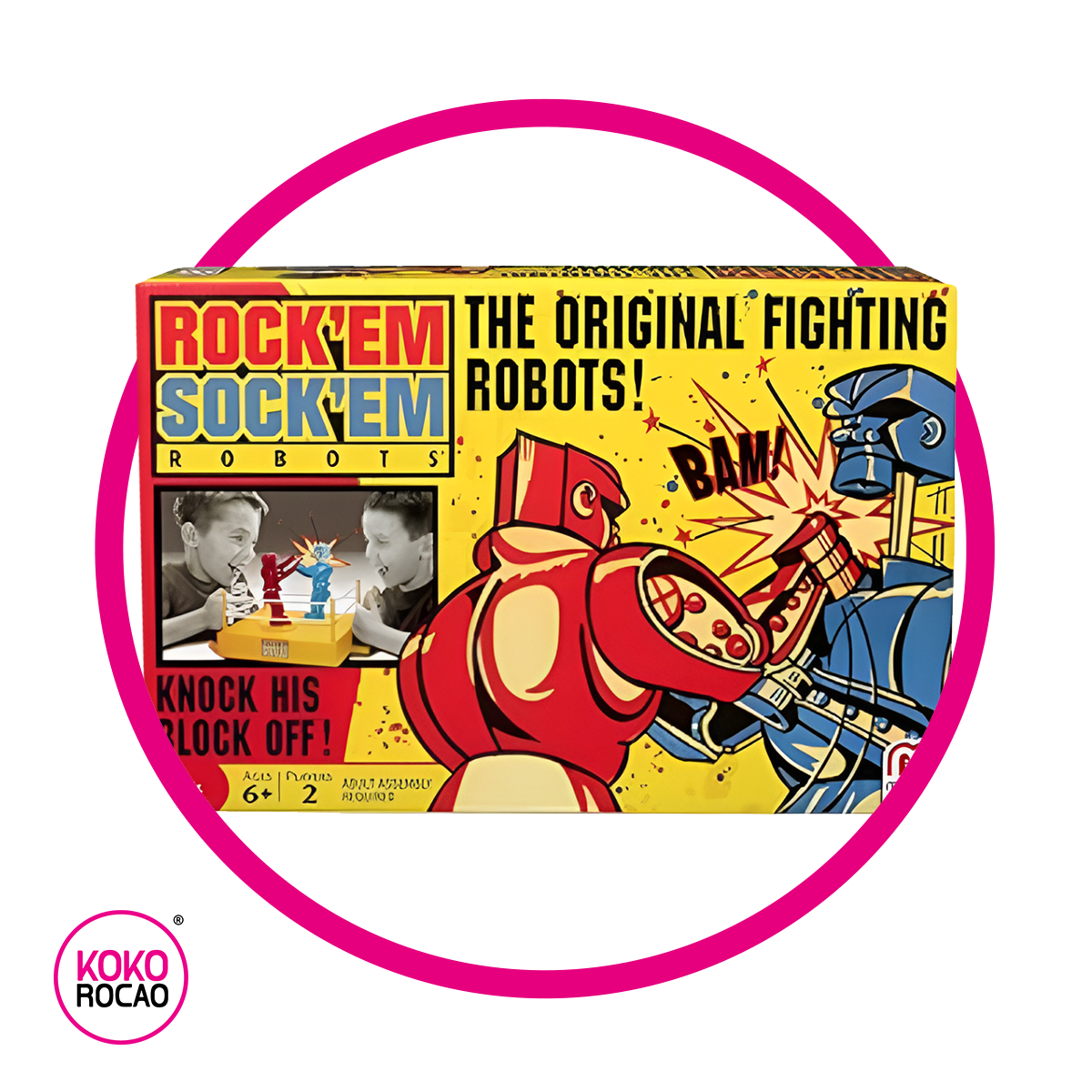 Caja de Mattel Rockem Sockem Robots 1 pz