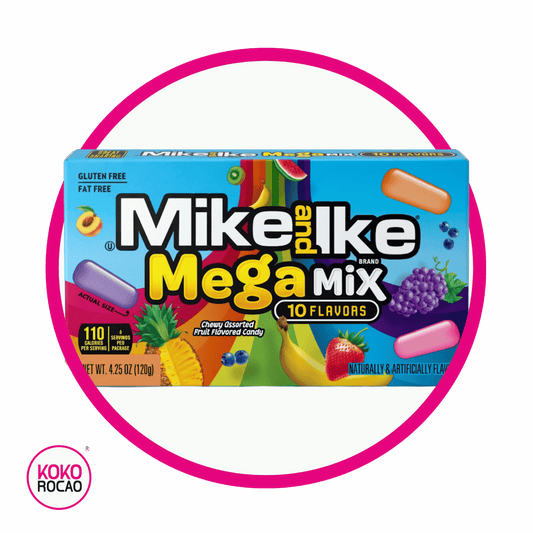 Caja de Mike And Ike Mega Mix 10 Sabores Assorted 120 g