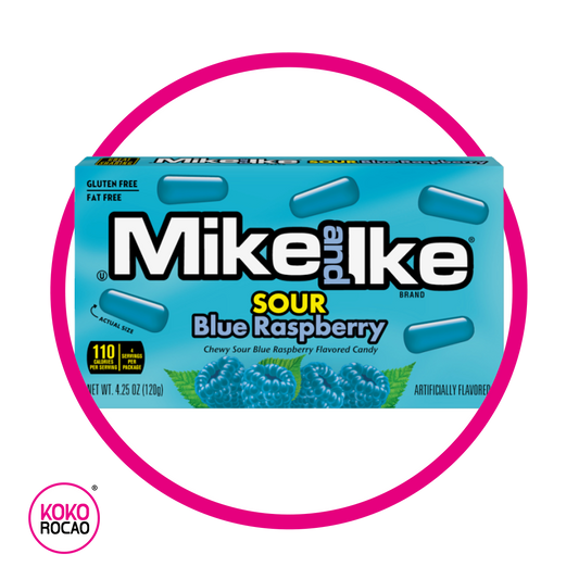 Caja de Mike And Ike Sour Blue Raspberry 120 g