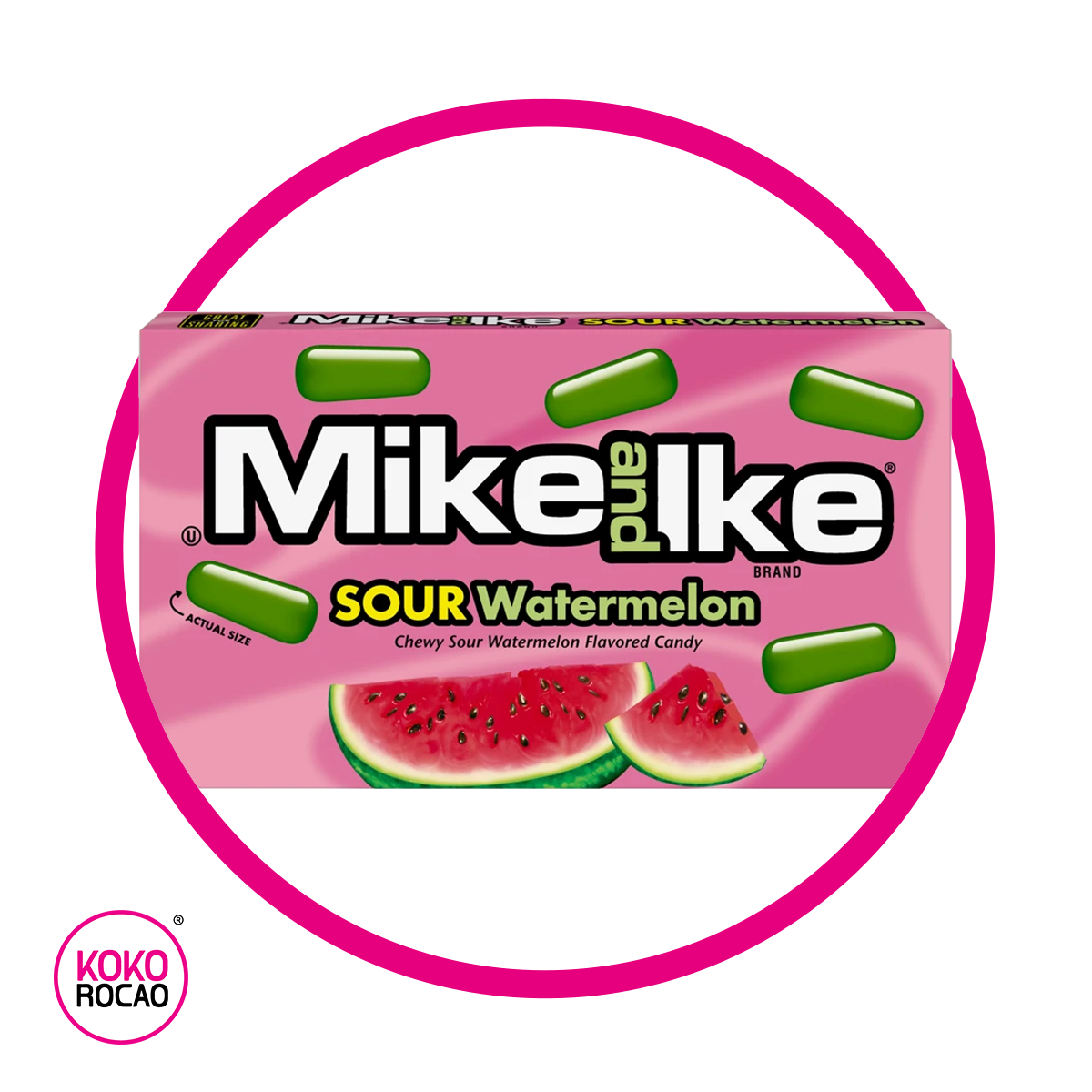 Caja de Mike And Ike Sour Watermelon 120 g