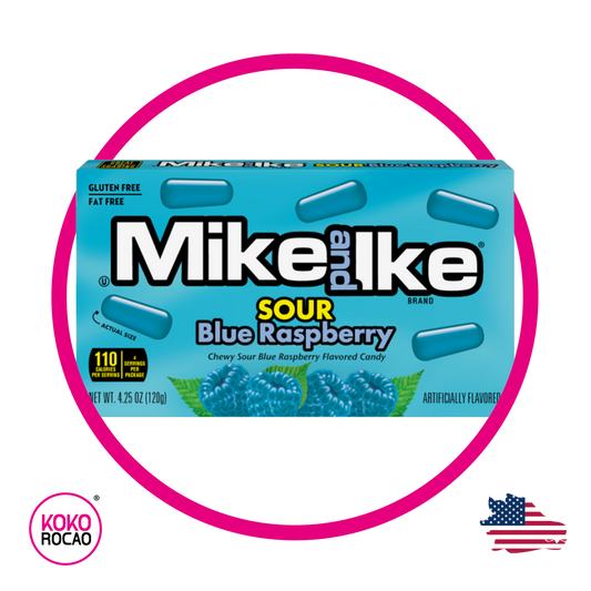 Caja de Mike And Ike Sour Blue Raspberry 120 g