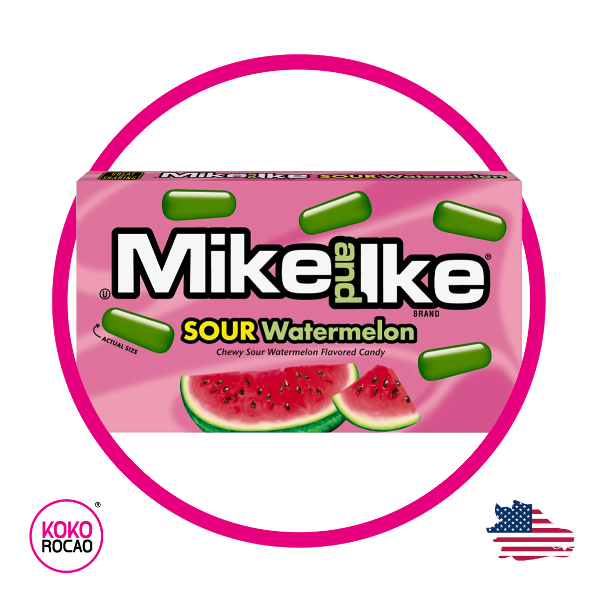 Caja de Mike And Ike Sour Watermelon 120 g