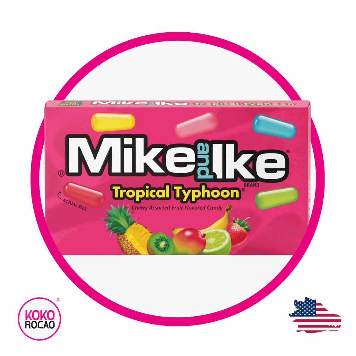 Caja de Mike And Ike Tropical Typhoon 120 g