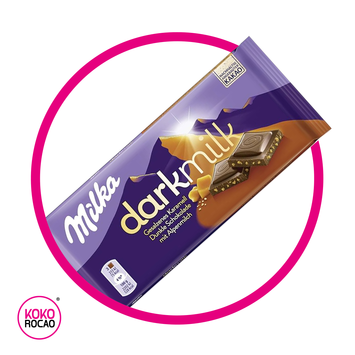 Milka Darkmilk Alpenmilck Karamel 85 g