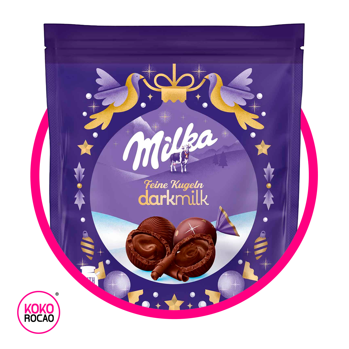 Bolsa de Milka Feine Kugen Dark 90 g
