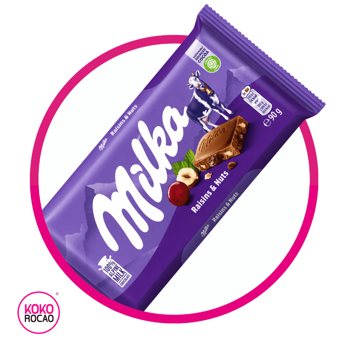 Milka Raisins & Nuts 90 g