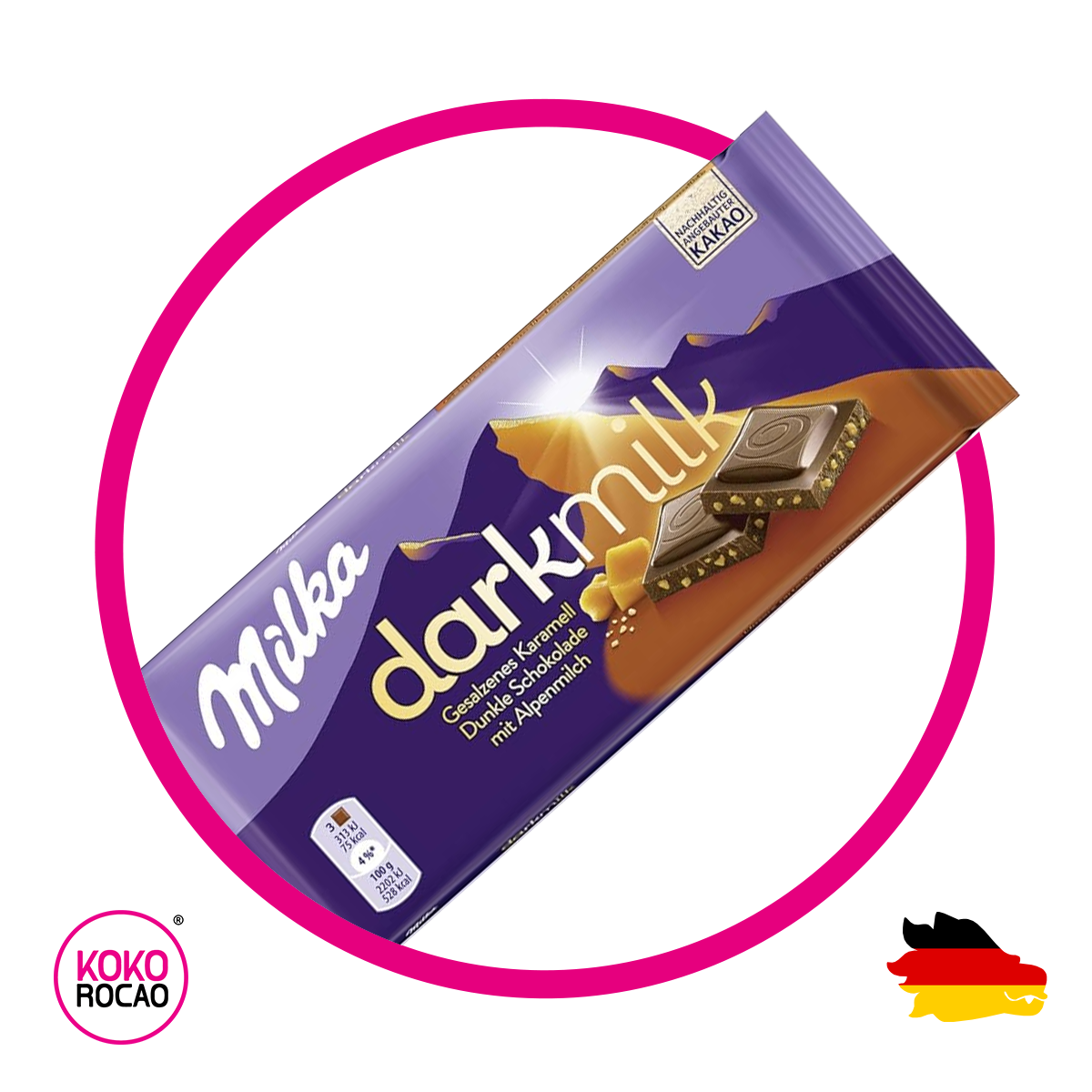 Milka Darkmilk Alpenmilck Karamel 85 g