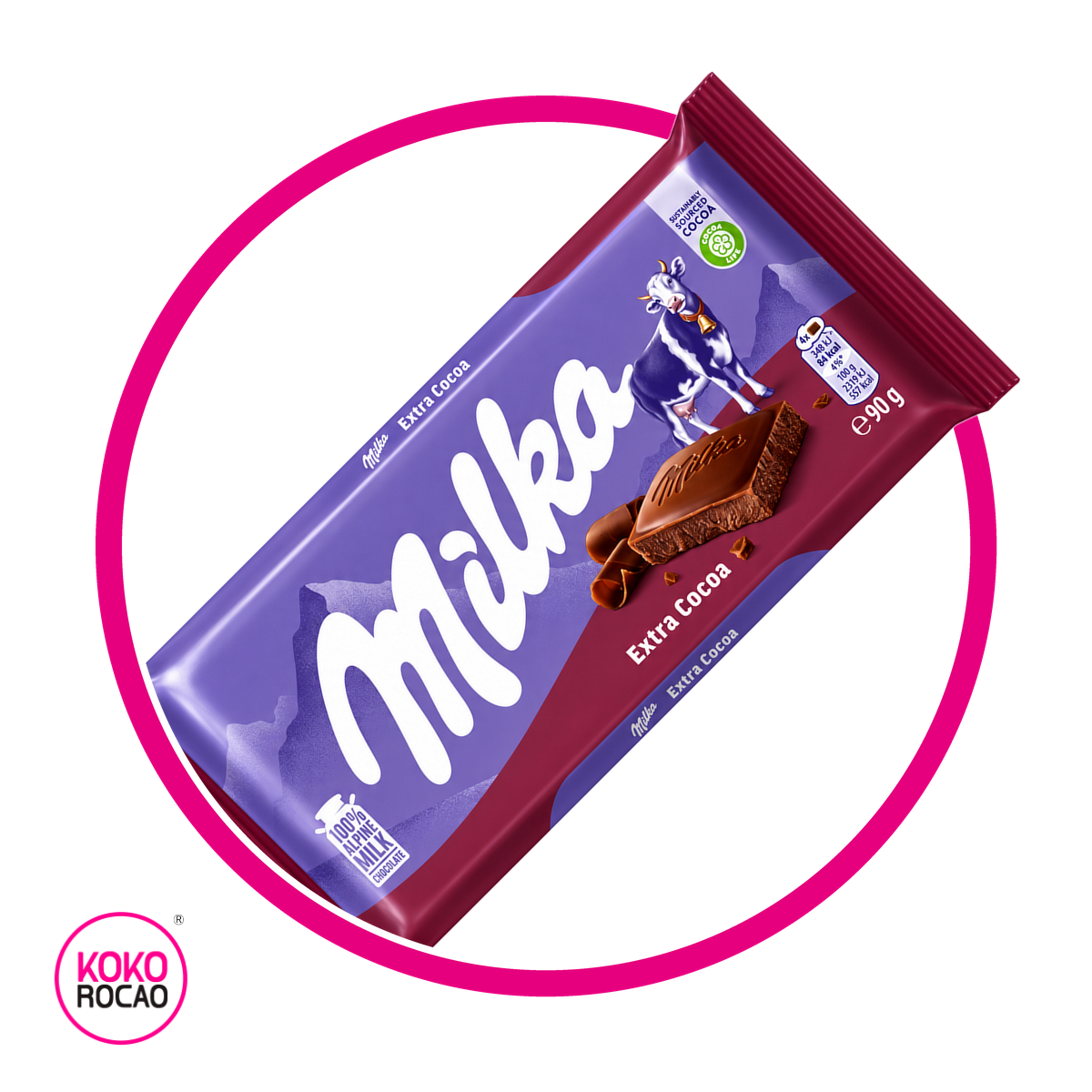 MILKA EXTRA CACAO 90G