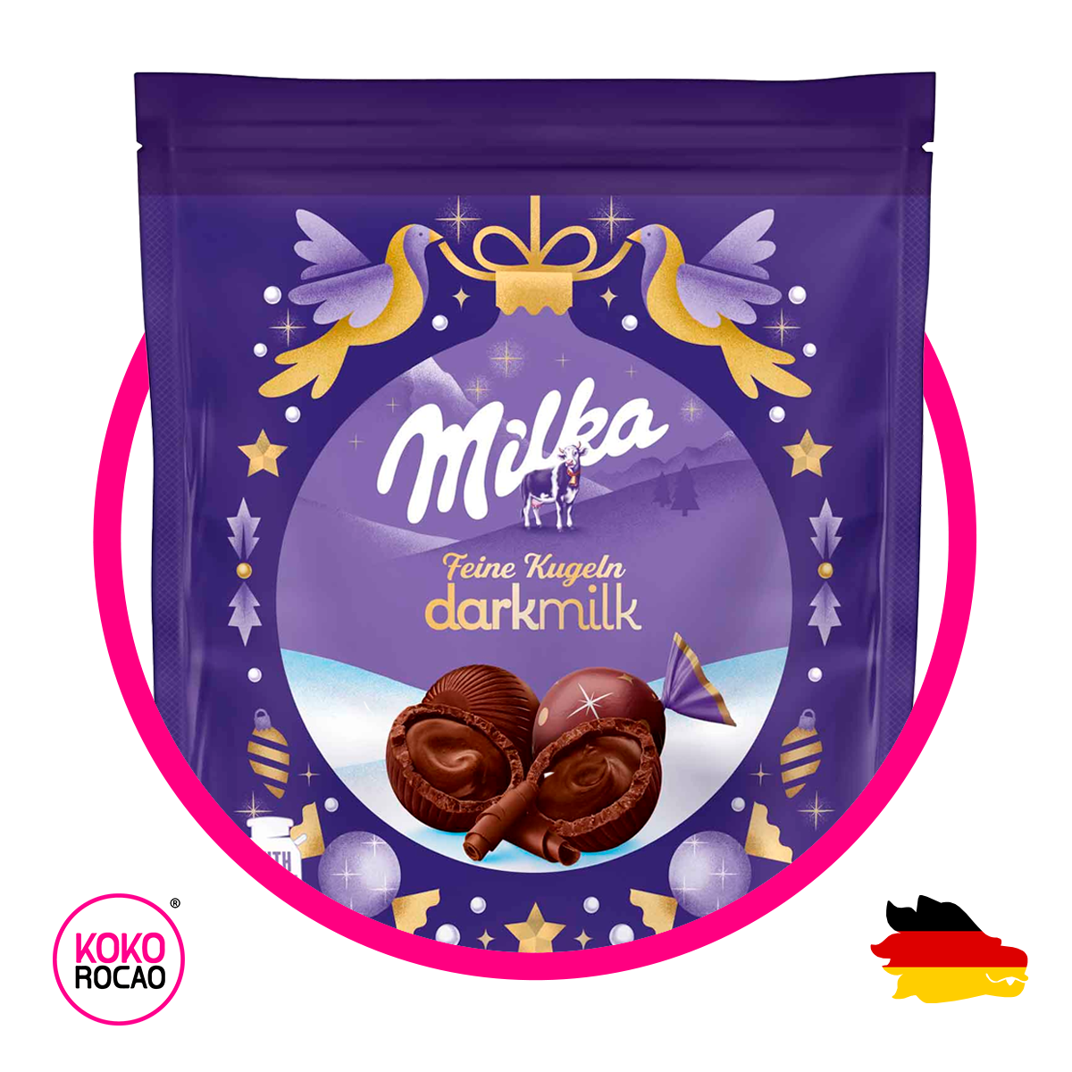 Bolsa de Milka Feine Kugen Dark 90 g