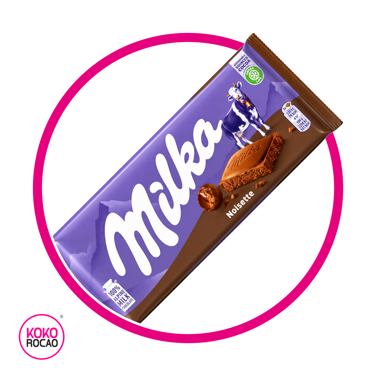 MILKA NOISETTE CHOCOLATE 100G