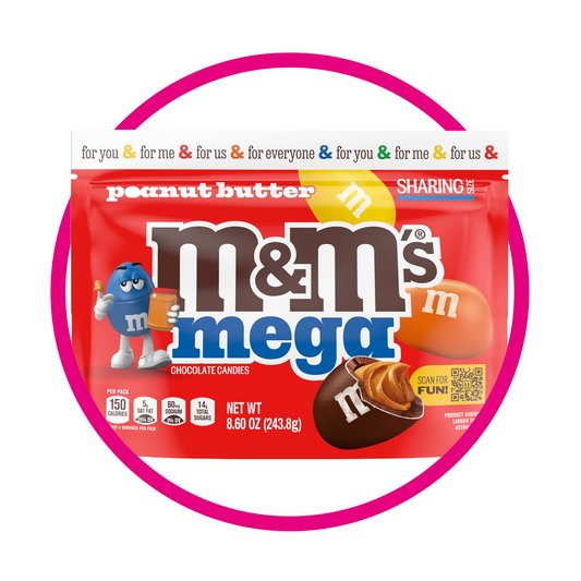 Bolsa de M&M's Mega Peanut Butter 243.8 g