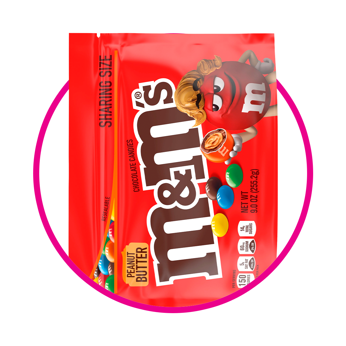 Bolsa de M&M's Peanut Butter 255.2 g