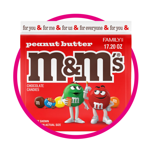 Bolsa de M&M's Peanut Butter Family Size 425.3 g