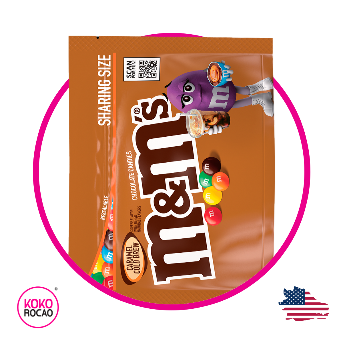 Bolsa de M&M's Caramel Cold Brew 256.6 g
