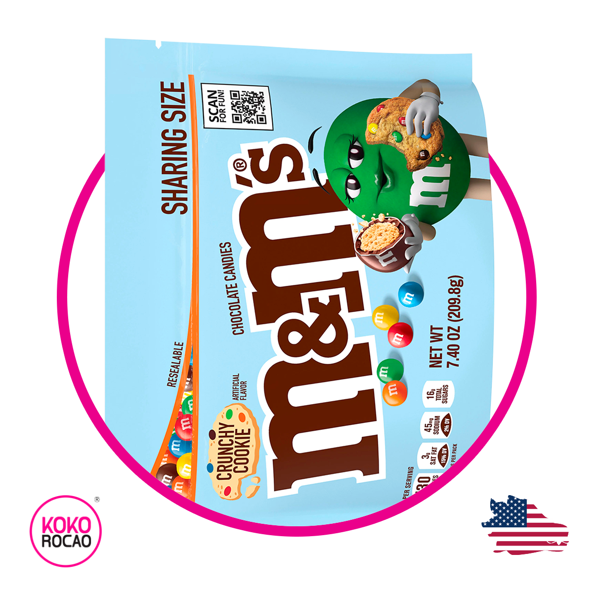 Bolsa de M&M's Crunchy 209.8 g