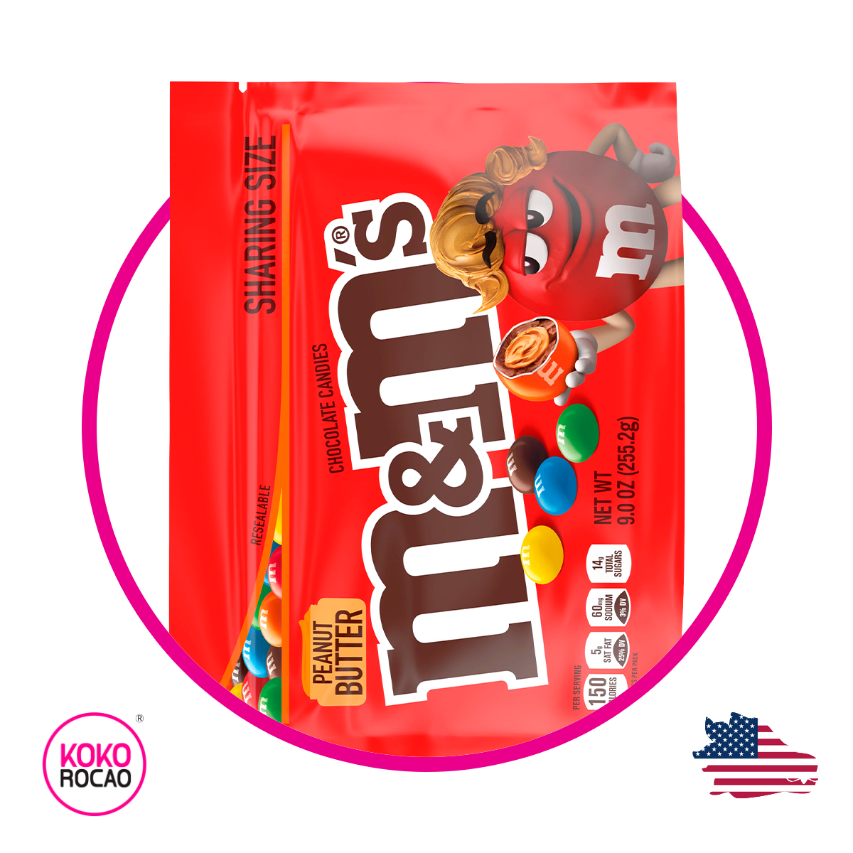 Bolsa de M&M's Peanut Butter 255.2 g