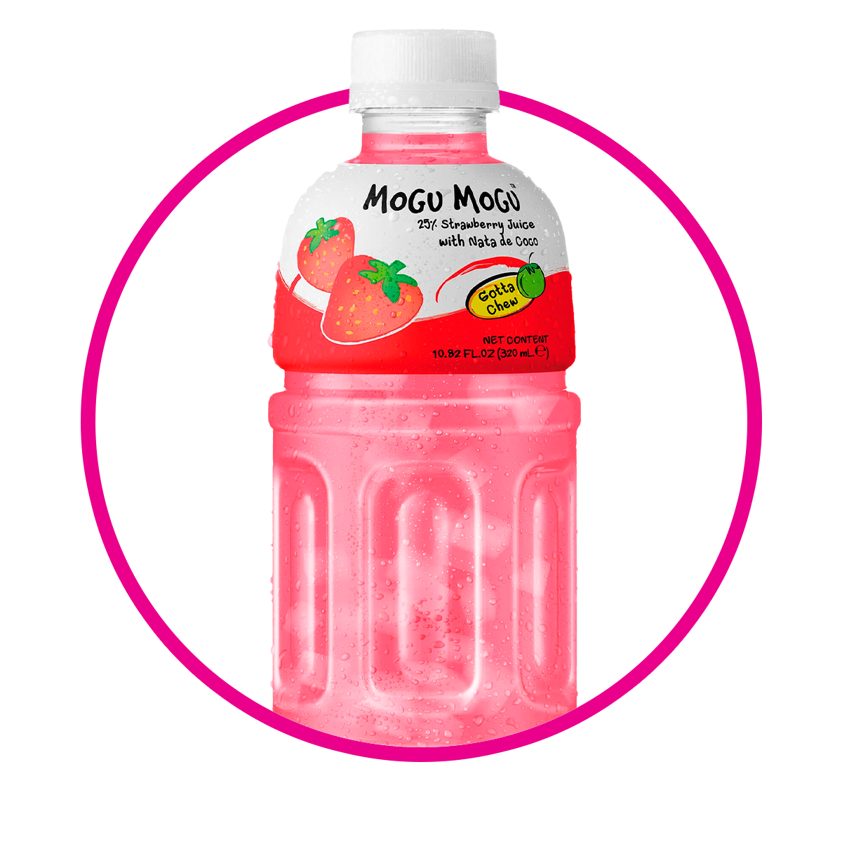 Botella de Mogu Mogu Strawberry 320 ml