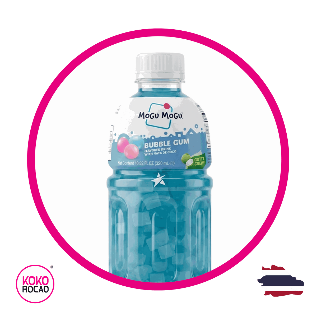 Botella de Mogu Mogu Bubble Gum 320 ml