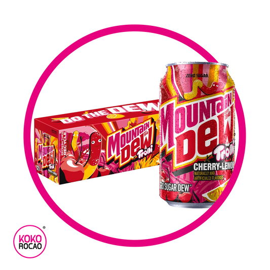 Caja de Mountain Dew Trolli Cherry-Lemon 355 ml Bundle
