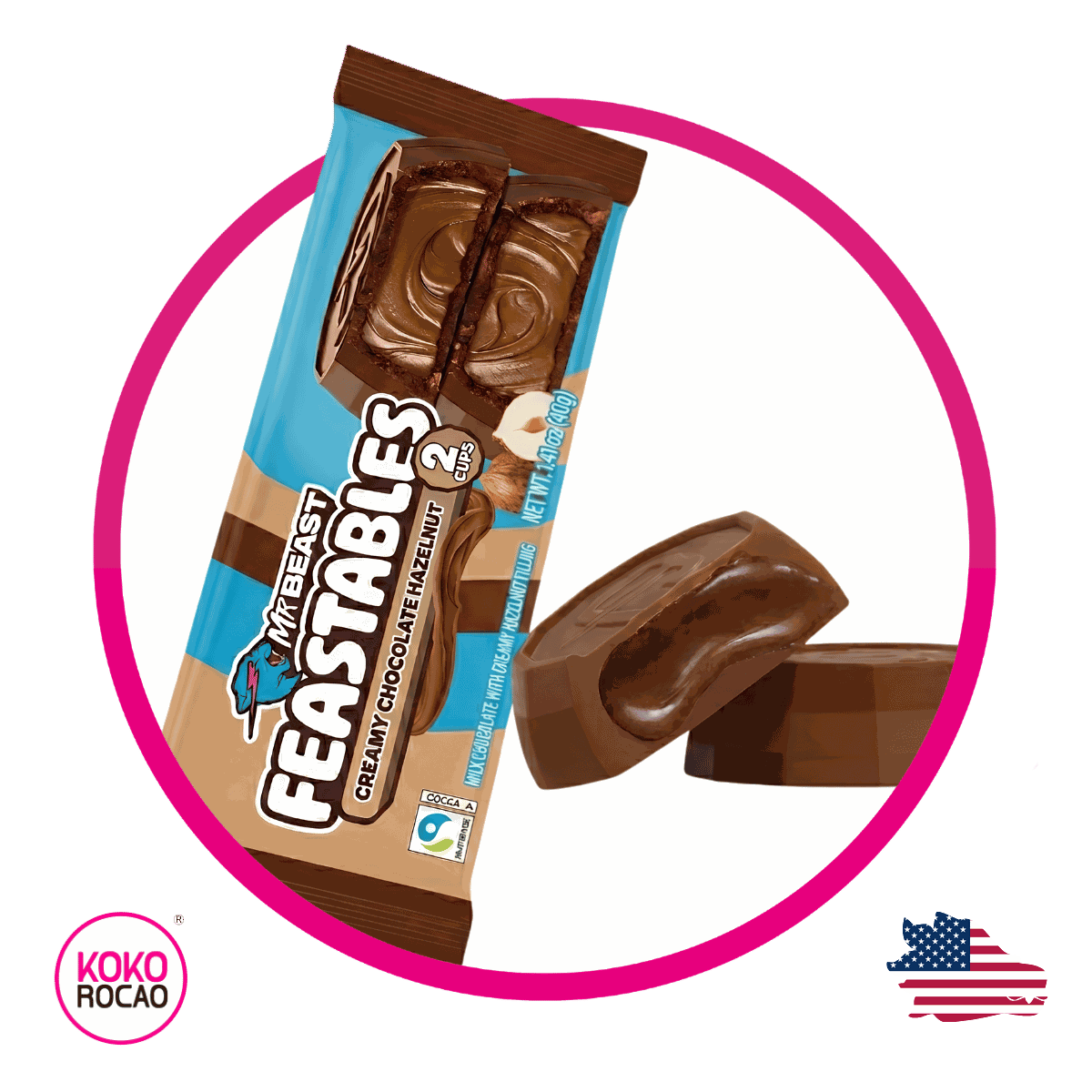 Mr Beast Feastables Hazelnut Cups 40 g